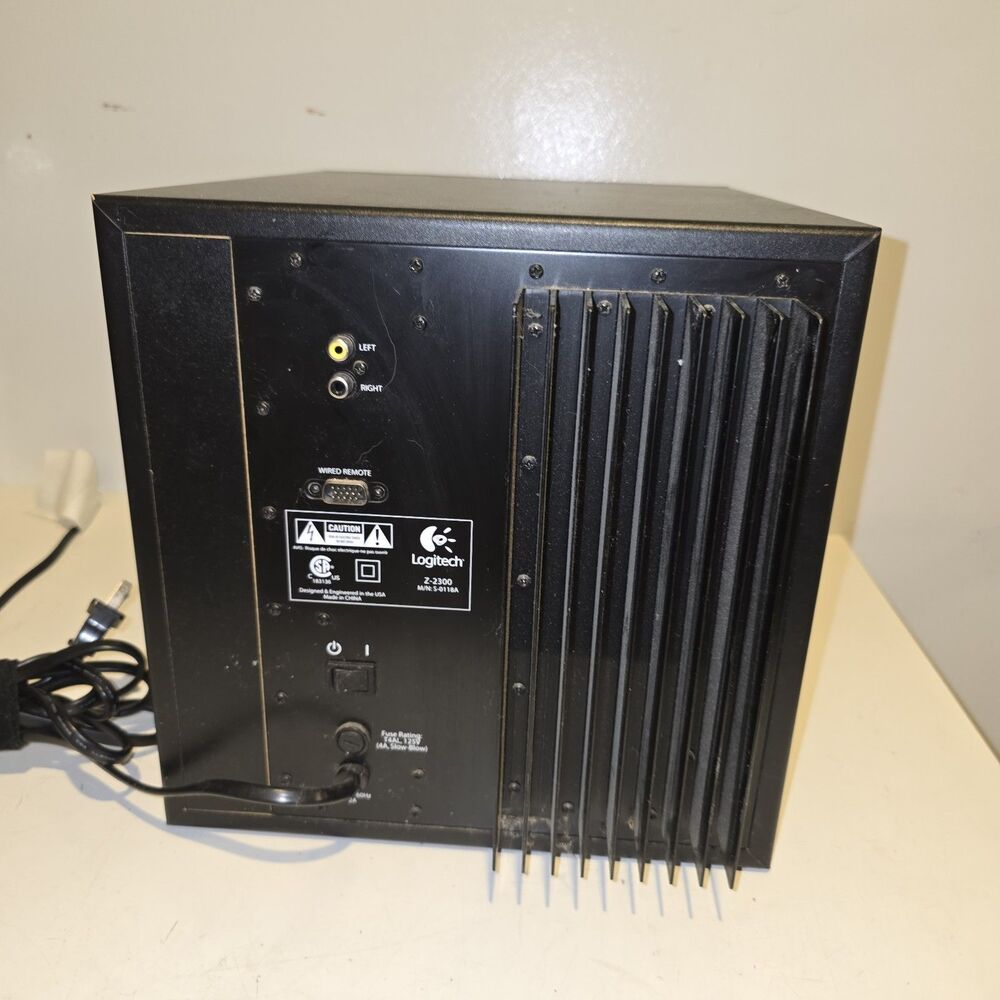 Logitech Z-2300 Thx Subwoofer Computer Bass Tested Working - Picture 6 of 7
